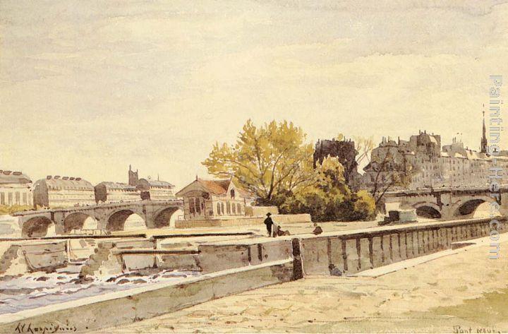 Henri-Joseph Harpignies Pont Neuf, Paris